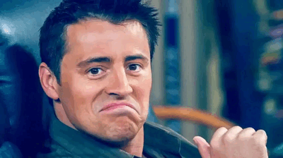 Joey approves with a little knowing gesture.