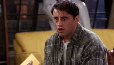 Joey cannot believe his eyes.