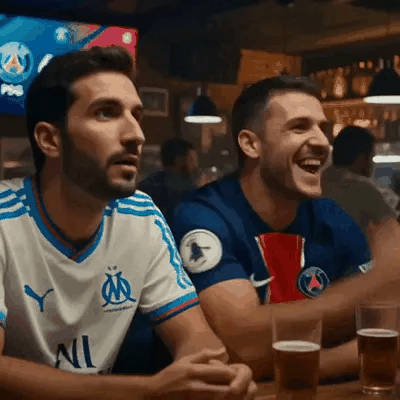 PSG–OM — Dois torcedores, duas reações