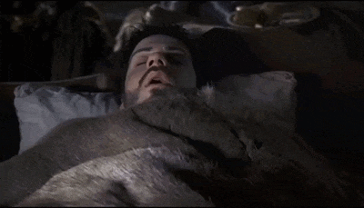 Deep sleep in Kaamelott.