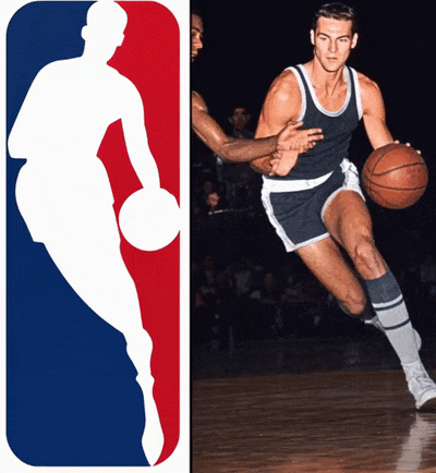 Jerry West and the story behind the NBA logo.