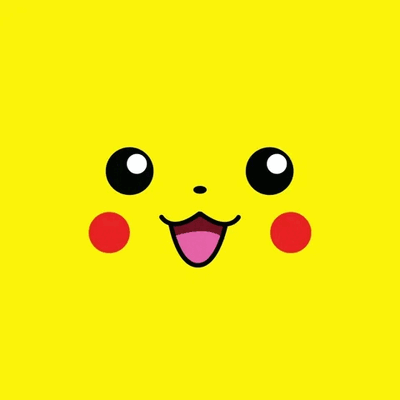 Pikachu's big smile to brighten a message.